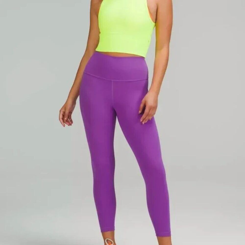 Lululemon Wunder Train High-Rise Tight with‎ Pockets 25", Size 0 Moonlit Magenta